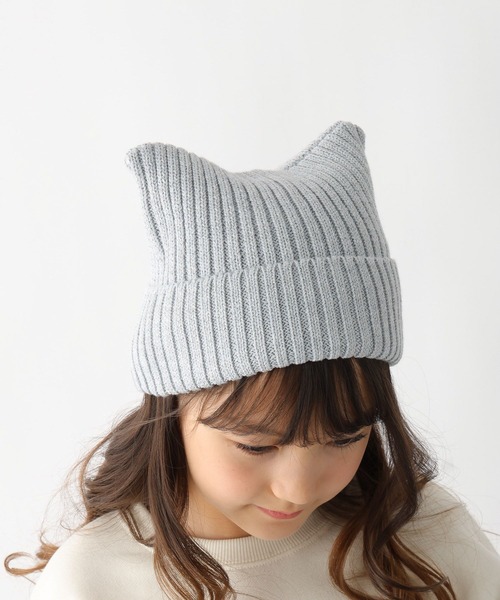 GLOBAL WORK(グローバルワーク)の「ラメ猫耳ワッチ/599736(ニットキャップ/ビーニー・キッズ・ブラック/グレー・FREE)」の5枚目の写真