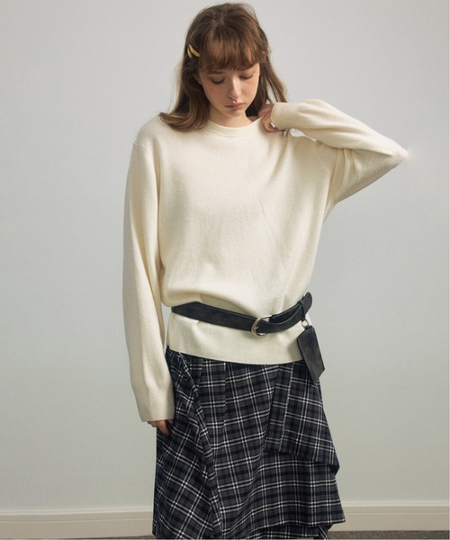 ELOOPS(イーループス)の「【ELOOPS】アシンメトリー チェックフレアスカート(スカート・レディース・ライトブラウン/ブラック/カーキブラウン・S/M/L)」の22枚目の写真