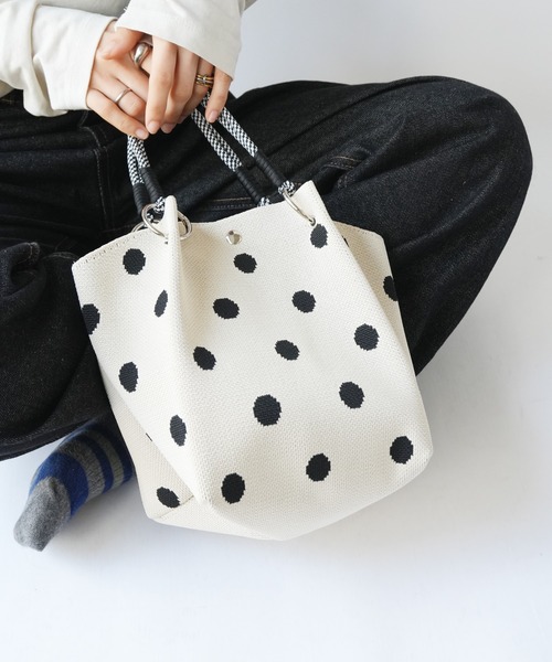 Jelly moo(ジェリームー)の「【 Jelly moo / ジェリームー 】 ニッチデザイン ニット ロープ ハンドバッグ(ハンドバッグ・レディース・B/C/D/E/A/F/G/H・FREE)」の10枚目の写真