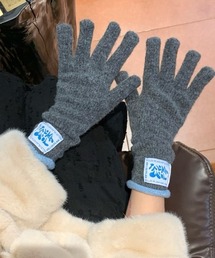 Vipoa(ヴィポア)のUrban logo wool knit gloves(手袋)