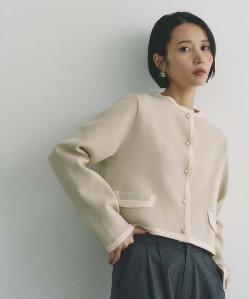 BAILA12月号掲載】【着映えリュクス】ミラノリブニットジャケット