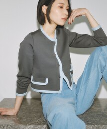 リブニット」に該当するノーカラージャケットファッション通販 - ZOZOTOWN