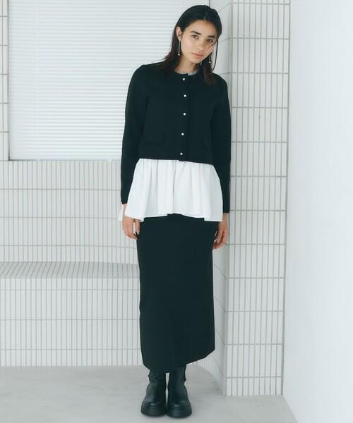 BAILA12月号掲載】【着映えリュクス】ミラノリブニットジャケット