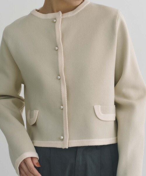 BAILA12月号掲載】【着映えリュクス】ミラノリブニットジャケット