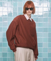 MAISON SPECIAL | 《UNISEX》Prime-Over Crew Neck Pullover Sweatshirt/プライムオーバークルーネックプルオーバースウェット【MAISON SPECIAL/メゾンスペシャル】(スウェット)