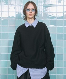 《UNISEX》Prime-Over Crew Neck Pullover Sweatshirt/プライムオーバークルーネックプルオーバースウェット【MAISON SPECIAL/メゾンスペシャル】
