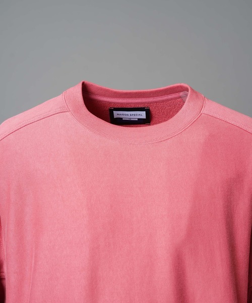MAISON SPECIAL（メゾンスペシャル）の「《UNISEX》Prime-Over Crew Neck Pullover Sweatshirt/プライムオーバークルーネックプルオーバースウェット【MAISON SPECIAL/メゾンスペシャル】（スウェット・メンズ・グレー/ブラック/ブラウン/ピンク・0/1/2）」の17枚目の写真
