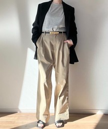 Trefle blanc（トレフルブラン）の「【original】chino 2tuck pants（チノパンツ）」