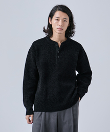 モール ヘンリーネックニット