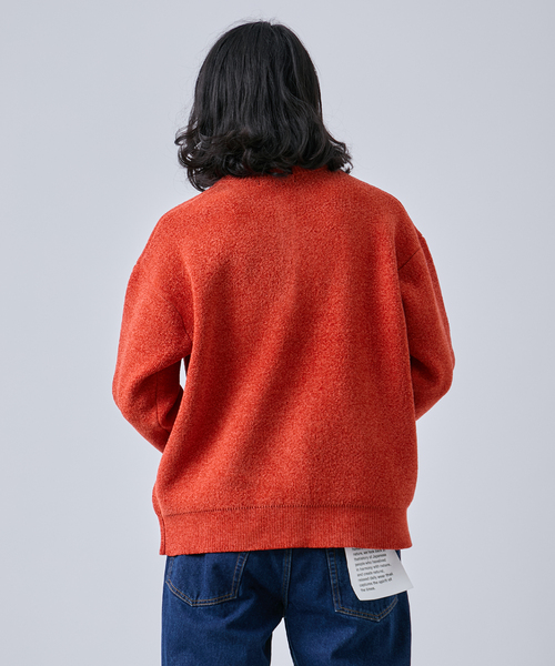 B.C STOCK（ベーセーストック）の「モール ヘンリーネックニット（ニット/セーター・メンズ・ホワイト/グリーン/オレンジ/ブラック・MEDIUM/LARGE）」の20枚目の写真