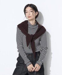 COMME CA Wardrobe | コットンリブボーダー プルオーバー(Tシャツ/カットソー)