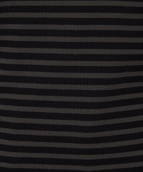 COMME CA Wardrobe（コムサワードローブ）の「コットンリブボーダー プルオーバー（Tシャツ/カットソー・レディース・レンガ/チャコール/ホワイト×ブラック・FREE）」の13枚目の写真