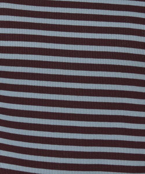 COMME CA Wardrobe（コムサワードローブ）の「コットンリブボーダー プルオーバー（Tシャツ/カットソー・レディース・レンガ/チャコール/ホワイト×ブラック・FREE）」の14枚目の写真