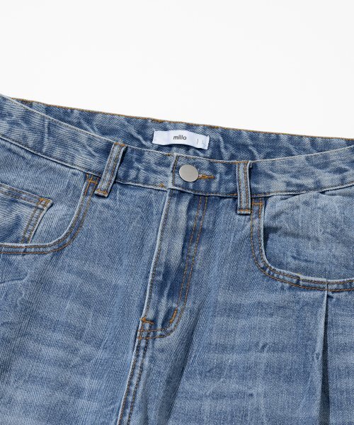 Millo Archive（ミロ アーカイブ）の「デニムバミューダパンツ[ライトブルー]（その他パンツ・メンズ・その他・SMALL/MEDIUM/LARGE/X-LARGE）」の2枚目の写真