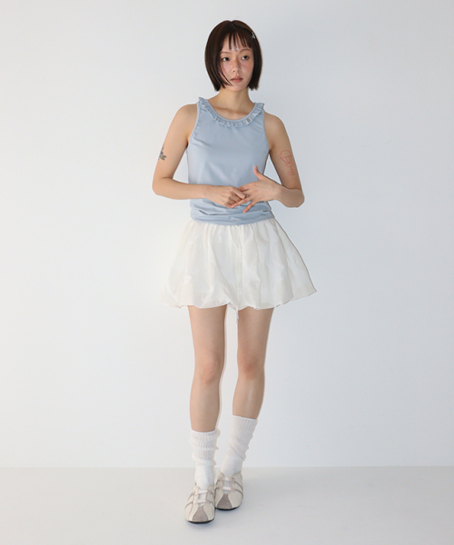 RONRON（ロンロン）の「AIRY DOT MINI SKIRT WHITE（スカート・レディース・その他・FREE）」の4枚目の写真