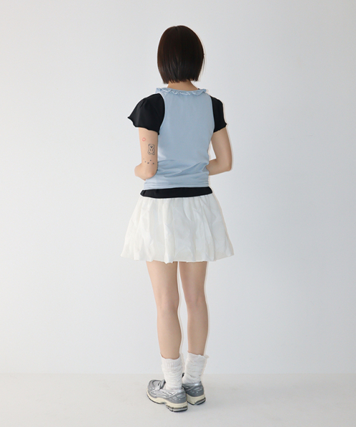 RONRON（ロンロン）の「AIRY DOT MINI SKIRT WHITE（スカート・レディース・その他・FREE）」の5枚目の写真
