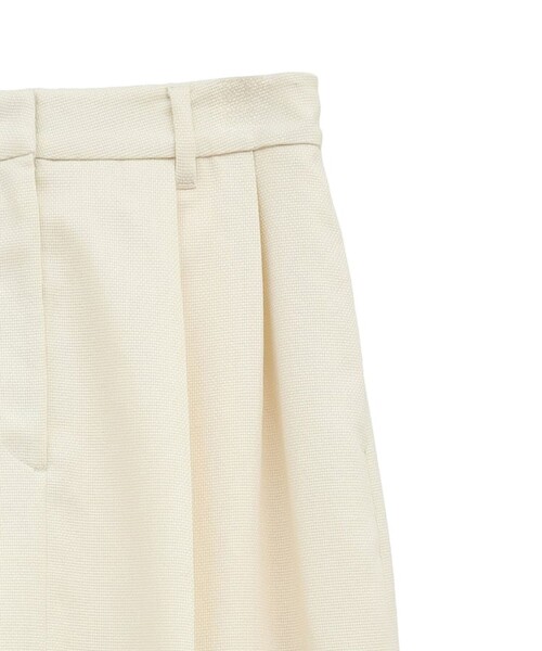 CLANE(クラネ)の「【CLANE/クラネ】FRONT SLIT TUCK SKIRT/フロントスリットタックスカート(スカート・レディース・ブラック/アイボリー・1/2)」の5枚目の写真