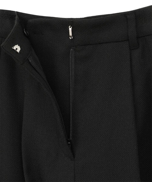 CLANE(クラネ)の「【CLANE/クラネ】FRONT SLIT TUCK SKIRT/フロントスリットタックスカート(スカート・レディース・ブラック/アイボリー・1/2)」の10枚目の写真