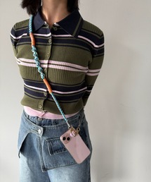 SANSeLF | 【SANSeLF】 パラコードマルチストラップ カラーミックス 編み込みデザイン スマホアクセサリー saa25a178(スマホグッズ)