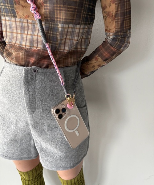 SANSeLF（サンセルフ）の「【SANSeLF】 パラコードマルチストラップ カラーミックス 編み込みデザイン スマホアクセサリー saa25a178（スマホグッズ・レディース・パープル/ピンク/ブルー・FREE）」の7枚目の写真