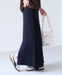 VIS | チェックアソートシャギーニットスカート/セットアップ対応(スカート)