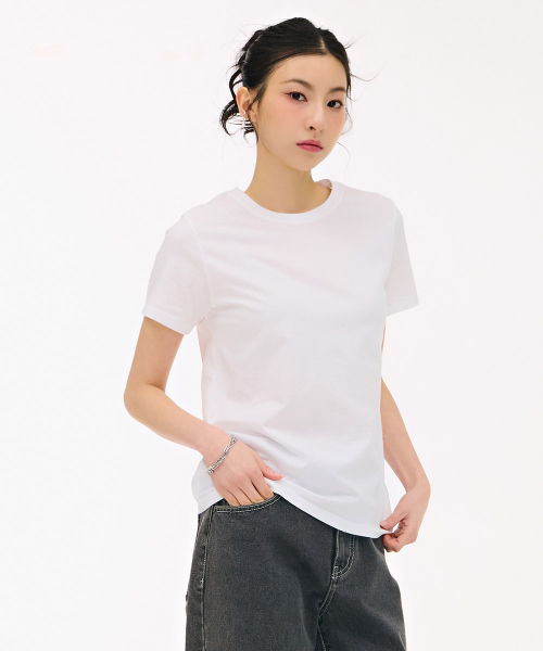 CHASECULT(チェイスカルト)の「共用2PACK半袖Tシャツ-ホワイト(Tシャツ/カットソー・レディース・ホワイト・115/90/100/110/85/95/105)」の5枚目の写真