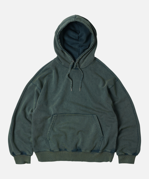 FRIZMWORKS(フリズムワークス)の「OG VINTAGE DYEING PULLOVER HOODY _ DARK GREEN(パーカー・メンズ・その他・X-LARGE/SMALL/MEDIUM/LARGE)」の1枚目の写真
