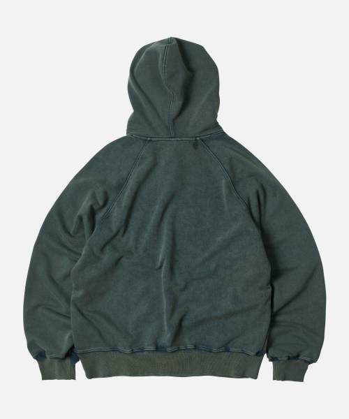FRIZMWORKS(フリズムワークス)の「OG VINTAGE DYEING PULLOVER HOODY _ DARK GREEN(パーカー・メンズ・その他・X-LARGE/SMALL/MEDIUM/LARGE)」の2枚目の写真