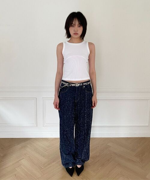 MILLO WOMEN（ミロウーマン）の「ブックルストレートジン [ブルー]（デニムパンツ・レディース・その他・SMALL/MEDIUM）」の8枚目の写真