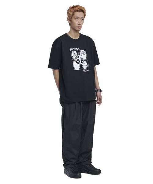 NOMANUAL(NOMANUAL)の「TWO TUCK NYLON PANTS - BLACK(スウェットパンツ・レディース・その他・SMALL/MEDIUM/LARGE)」の3枚目の写真