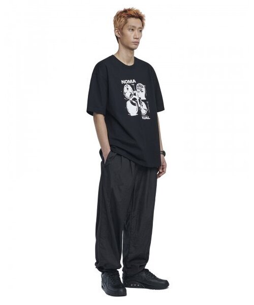 NOMANUAL(NOMANUAL)の「TWO TUCK NYLON PANTS - BLACK(スウェットパンツ・レディース・その他・SMALL/MEDIUM/LARGE)」の5枚目の写真