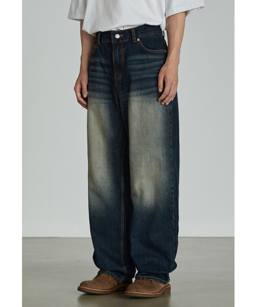 P.IN.O(ピインオ)の「517 ウォッシングワイドデニムパンツ(デニムパンツ・メンズ・ブルー系その他・SMALL/MEDIUM/LARGE/X-LARGE)」の5枚目の写真