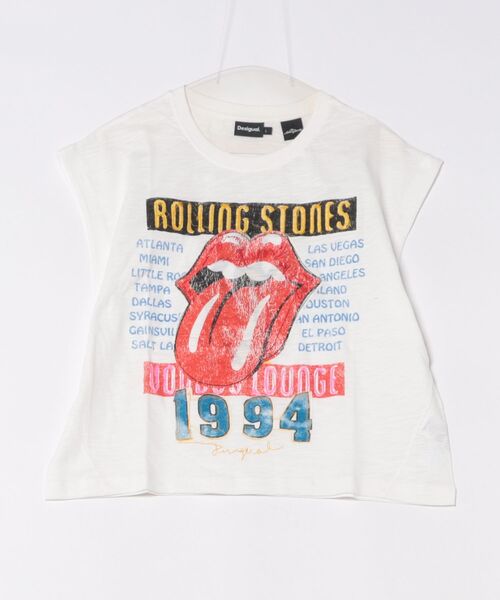 Desigual(デシグアル)の「ROLLING STONES ヴィンテージプリント 1994Tシャツ(Tシャツ/カットソー・レディース・ホワイト・S/M/L/XL/XS)」の4枚目の写真