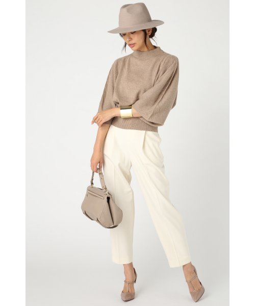 Noble(ノーブル)の「ウラキモウ ワンタック テーパードパンツ◆(その他パンツ・レディース・ホワイト/ブラック・34/38/36/40)」の3枚目の写真