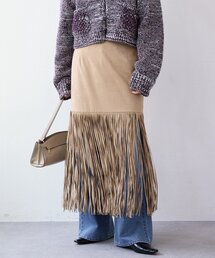 RIVE DROITE | 【à Nice （ア ・ニース）】フリンジスカート(スカート)