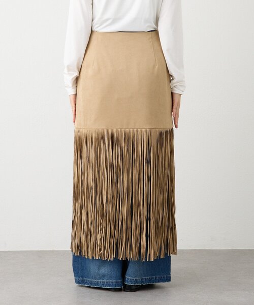 RIVE DROITE（リヴドロワ）の「【à Nice （ア ・ニース）】フリンジスカート（スカート・レディース・ベージュ/ピンク・38/36）」の15枚目の写真