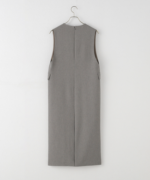 Spick & Span（スピックアンドスパン）の「《WEB限定 / 追加》ダブルクロスVネックワンピース（ワンピース・レディース・ブラック/その他6・36/38）」の22枚目の写真