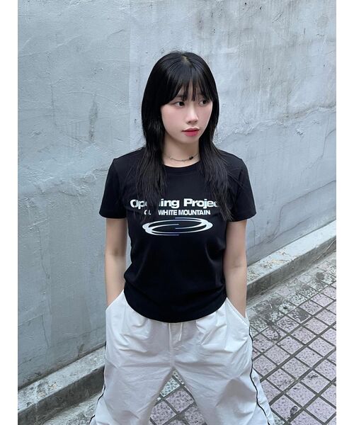 Opening Project（オープニングプロジェクト）の「Identity T Shirt - Charcoal（Tシャツ/カットソー・レディース・その他・2/3）」の9枚目の写真