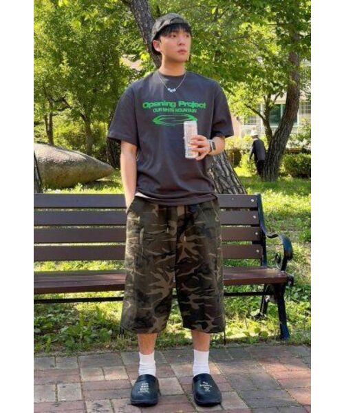 Opening Project（オープニングプロジェクト）の「Identity T Shirt - Charcoal（Tシャツ/カットソー・レディース・その他・2/3）」の3枚目の写真