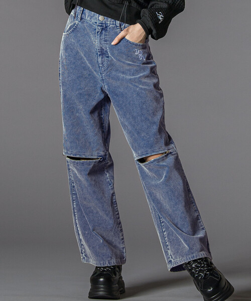 ZIDDY（ジディ）の「コーデュロイボトム(130~160cm)（その他パンツ・キッズ・ブルー/グレー・140cm/FREE/150cm/130cm）」の2枚目の写真