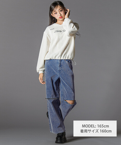 ZIDDY（ジディ）の「コーデュロイボトム(130~160cm)（その他パンツ・キッズ・ブルー/グレー・140cm/FREE/150cm/130cm）」の3枚目の写真