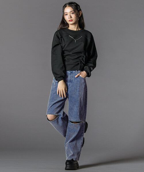 ZIDDY（ジディ）の「コーデュロイボトム(130~160cm)（その他パンツ・キッズ・ブルー/グレー・140cm/FREE/150cm/130cm）」の7枚目の写真