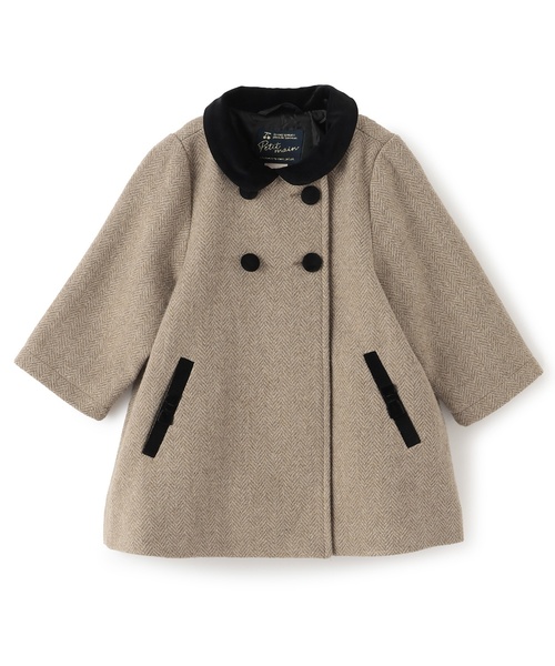 petit main（プティマイン）の「【リンク】ダブルブレストコート（その他アウター・キッズ・ネイビー/ブラウン・80ｃｍ/90cm/100cm/110cm/120cm/130cm）」の10枚目の写真