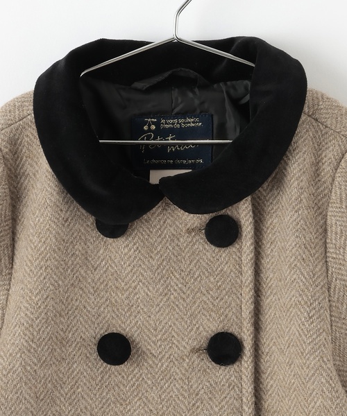 petit main（プティマイン）の「【リンク】ダブルブレストコート（その他アウター・キッズ・ネイビー/ブラウン・80ｃｍ/90cm/100cm/110cm/120cm/130cm）」の12枚目の写真