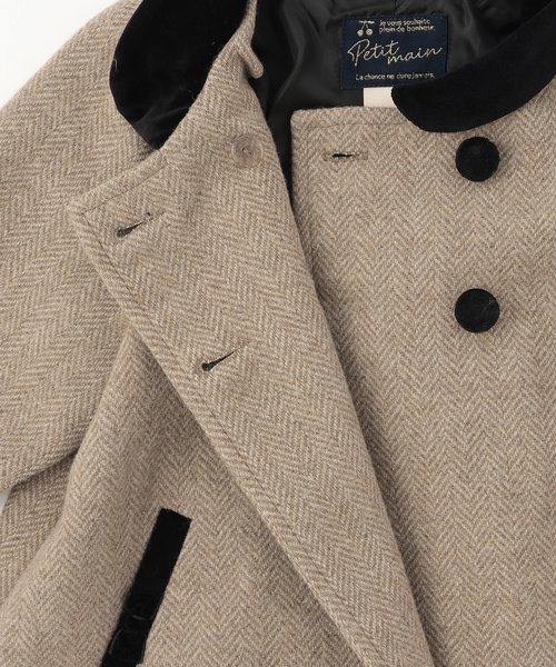 petit main（プティマイン）の「【リンク】ダブルブレストコート（その他アウター・キッズ・ネイビー/ブラウン・80ｃｍ/90cm/100cm/110cm/120cm/130cm）」の13枚目の写真
