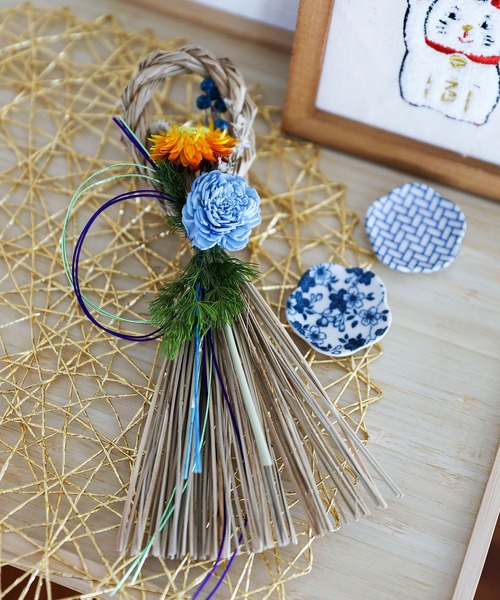 セール】しめ縄(縦)[NAVY] / 603855（インテリア雑貨）｜LAKOLE