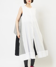 gomme（ゴム）の「ローンレイヤーワンピース（シャツワンピース）」