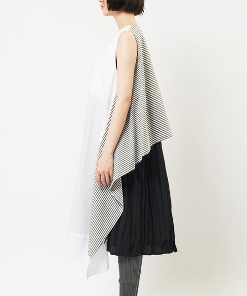 gomme(ゴム)の「ローンレイヤーワンピース(シャツワンピース・レディース・ホワイト・MEDIUM)」の7枚目の写真