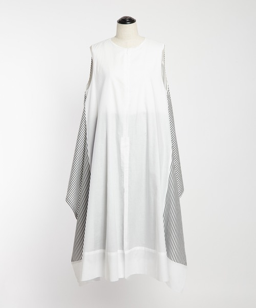 gomme(ゴム)の「ローンレイヤーワンピース(シャツワンピース・レディース・ホワイト・MEDIUM)」の9枚目の写真