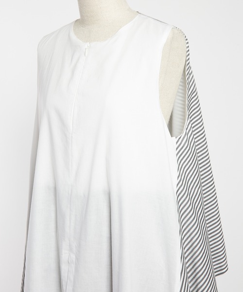 gomme(ゴム)の「ローンレイヤーワンピース(シャツワンピース・レディース・ホワイト・MEDIUM)」の14枚目の写真